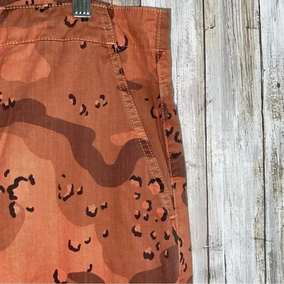 NWT MOTHER The Catch All Ankle Mushroom Mayhem Shrimp Print Baggy Pants Size 27 - Picture 9 of 11